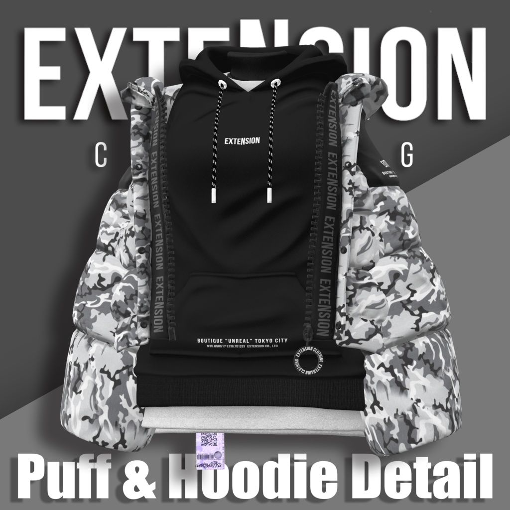 EXTENSION CLOTHING 『Puff & Hoodie』For Shinra 💜