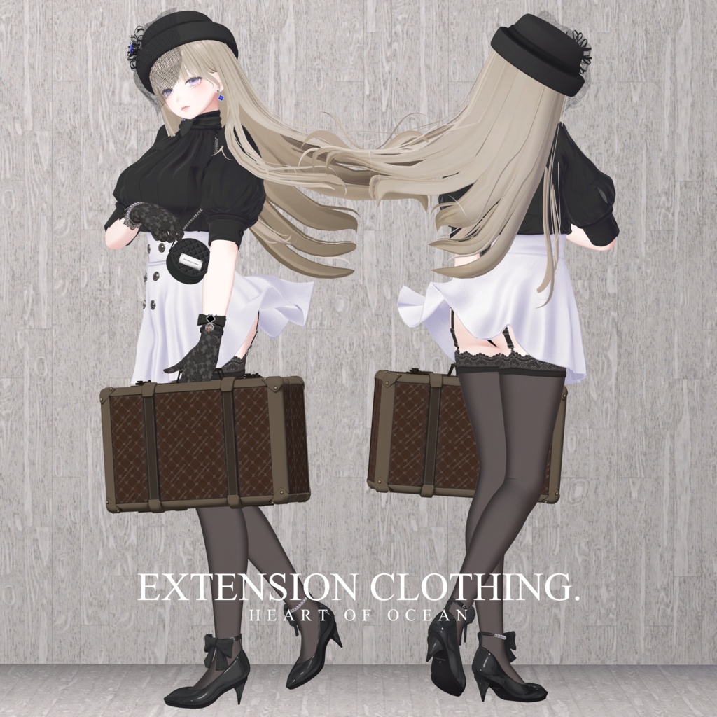 EXTENSION CLOTHING 『GOTHIC UMBRELLA & TRAVEL TRUNK SET』💜