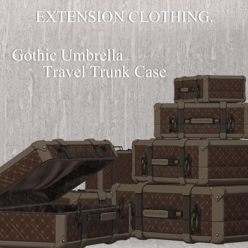 EXTENSION CLOTHING 『GOTHIC UMBRELLA & TRAVEL TRUNK SET』💜