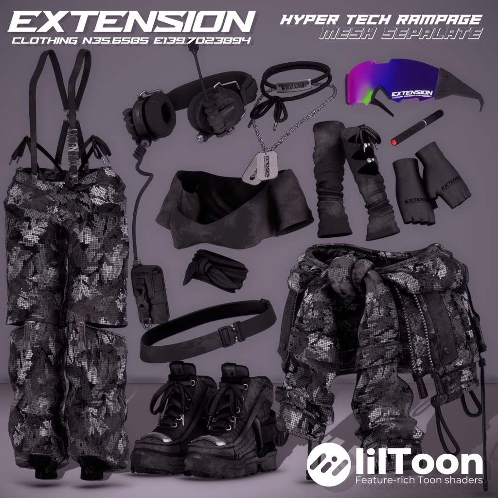 『HYPER TECH RAMPAGE』EXTENSION CLOTHING