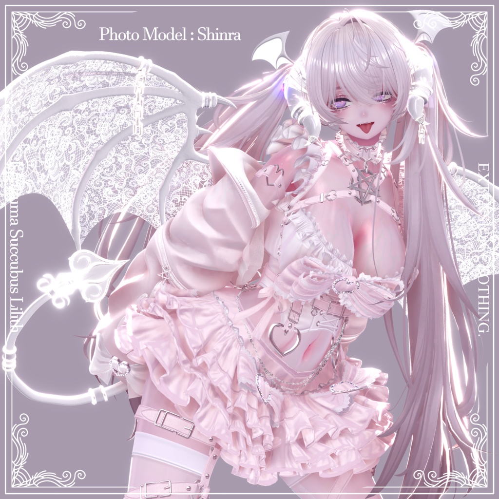 2024年第10弾『小悪魔サキュバス - リリス - 』Koakuma Succubus Lilith💜 EXTENSION CLOTHING xサキュバス酒場コラボ衣装