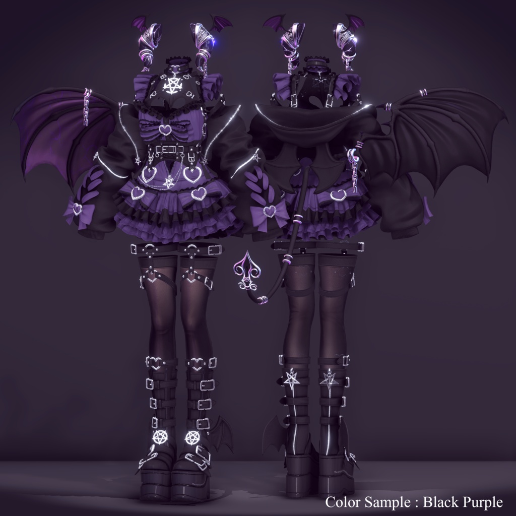 2024年第10弾『小悪魔サキュバス - リリス - 』Koakuma Succubus Lilith💜 EXTENSION CLOTHING xサキュバス酒場コラボ衣装