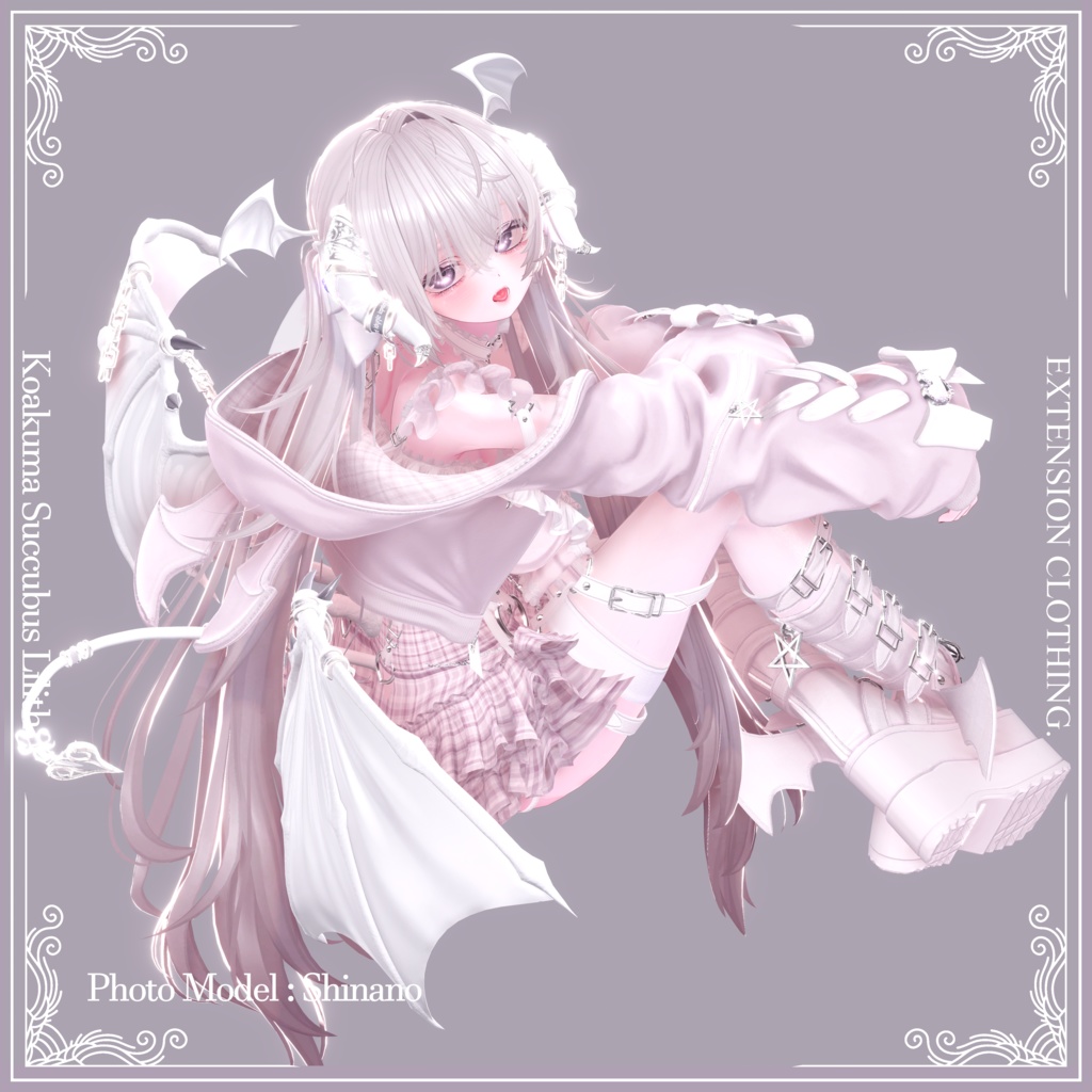 2024年第10弾『小悪魔サキュバス - リリス - 』Koakuma Succubus Lilith💜 EXTENSION CLOTHING xサキュバス酒場コラボ衣装