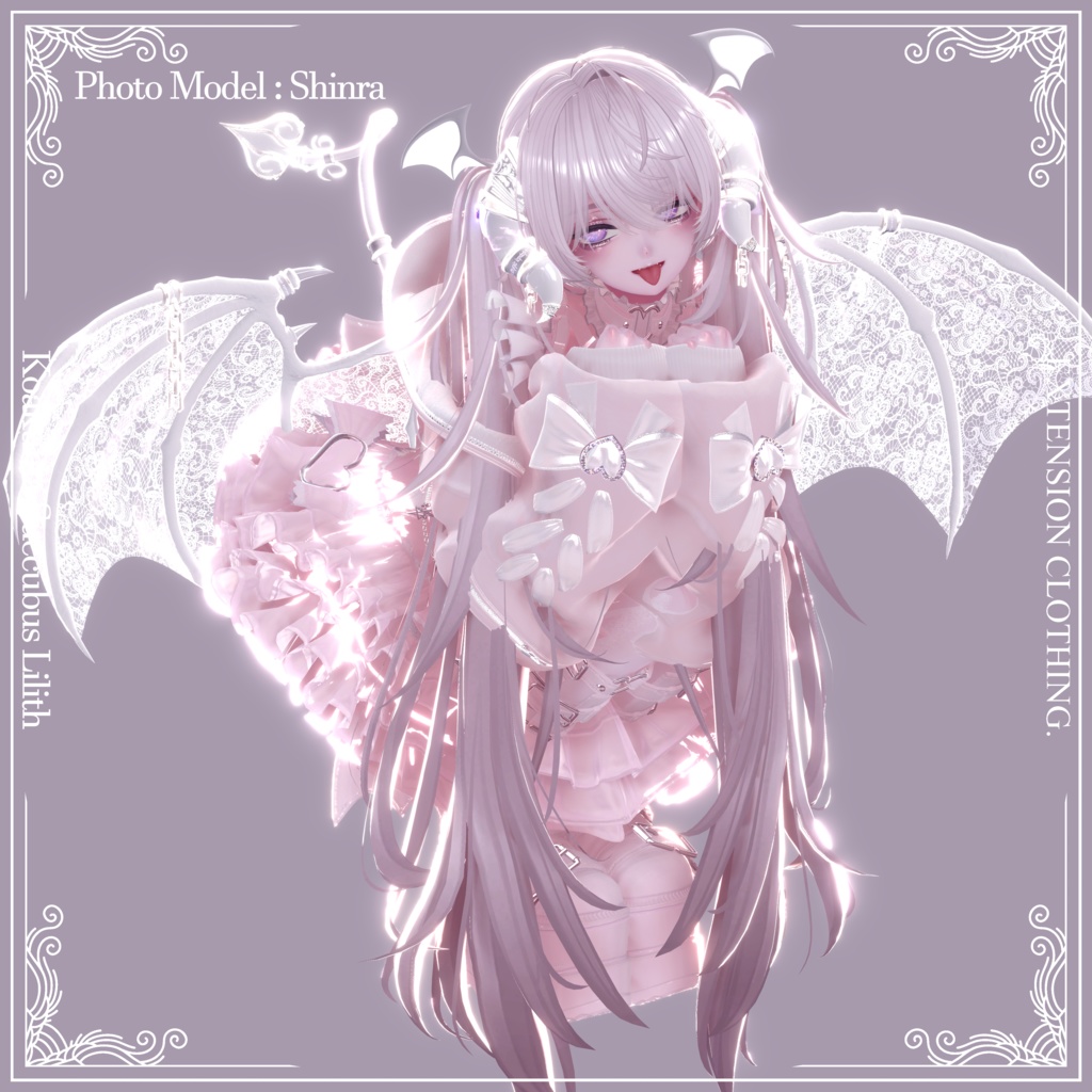 2024年第10弾『小悪魔サキュバス - リリス - 』Koakuma Succubus Lilith💜 EXTENSION CLOTHING xサキュバス酒場コラボ衣装