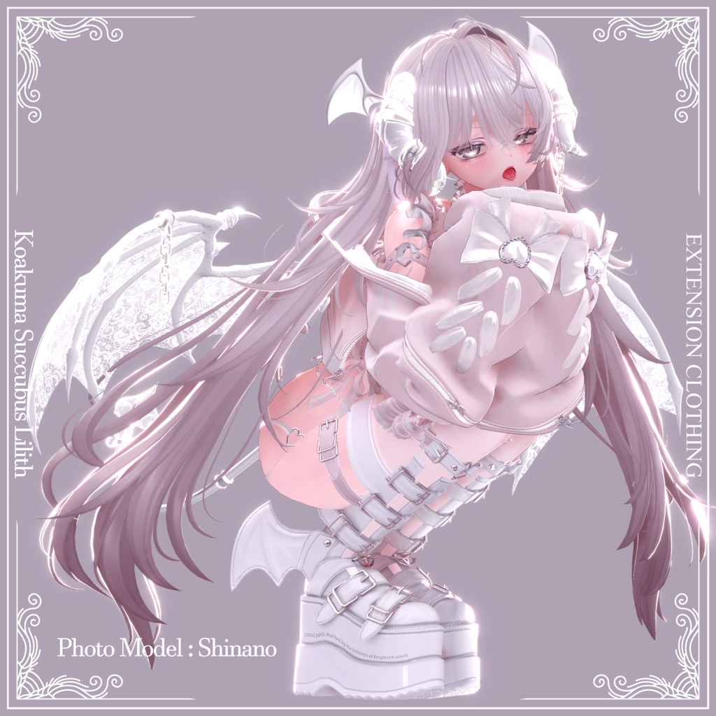 2024年第10弾『小悪魔サキュバス - リリス - 』Koakuma Succubus Lilith💜 EXTENSION CLOTHING xサキュバス酒場コラボ衣装