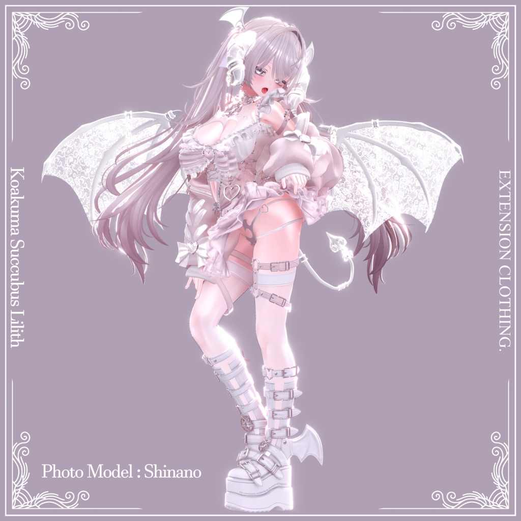 2024年第10弾『小悪魔サキュバス - リリス - 』Koakuma Succubus Lilith💜 EXTENSION CLOTHING xサキュバス酒場コラボ衣装