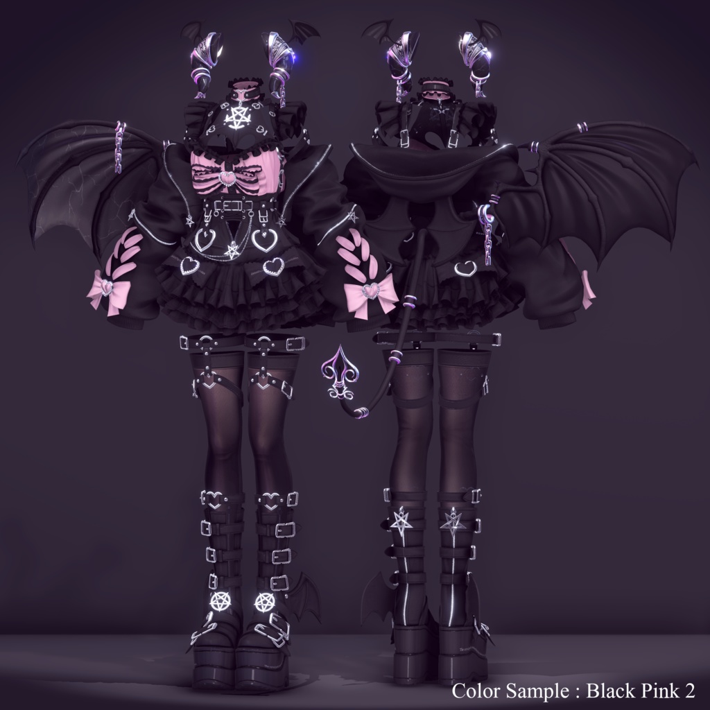 2024年第10弾『小悪魔サキュバス - リリス - 』Koakuma Succubus Lilith💜 EXTENSION CLOTHING xサキュバス酒場コラボ衣装