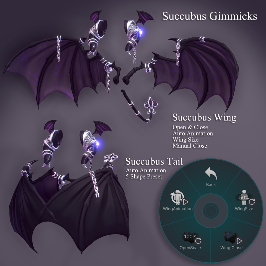 2024年第10弾『小悪魔サキュバス - リリス - 』Koakuma Succubus Lilith💜 EXTENSION CLOTHING xサキュバス酒場コラボ衣装