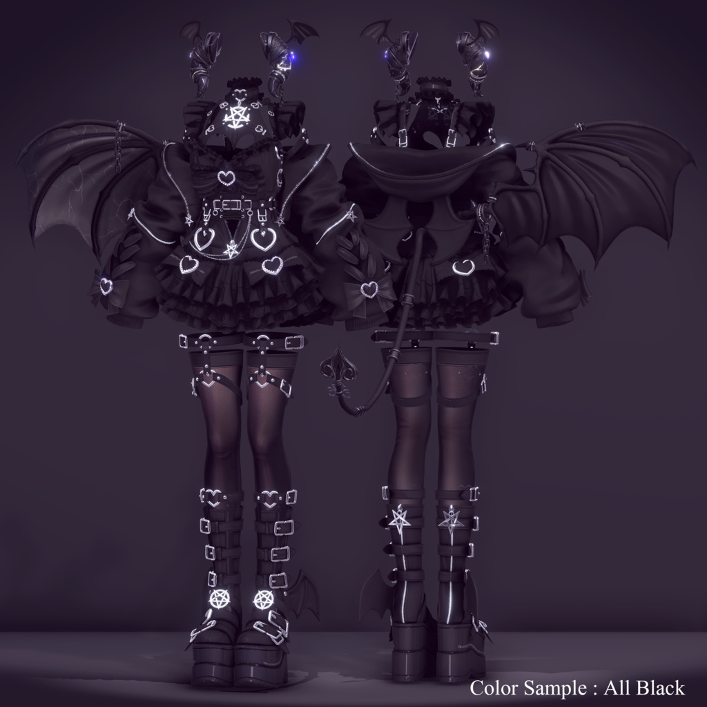 2024年第10弾『小悪魔サキュバス - リリス - 』Koakuma Succubus Lilith💜 EXTENSION CLOTHING xサキュバス酒場コラボ衣装