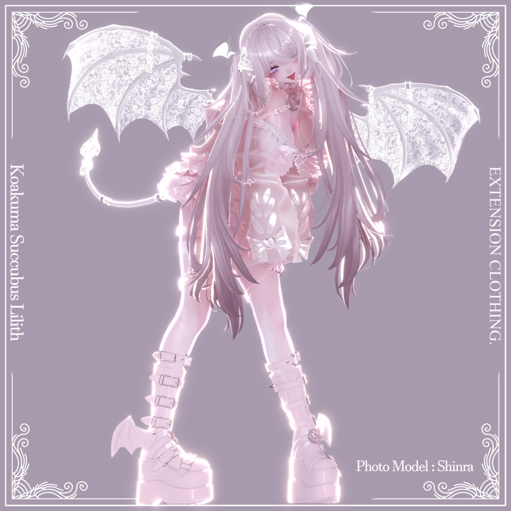2024年第10弾『小悪魔サキュバス - リリス - 』Koakuma Succubus Lilith💜 EXTENSION CLOTHING xサキュバス酒場コラボ衣装
