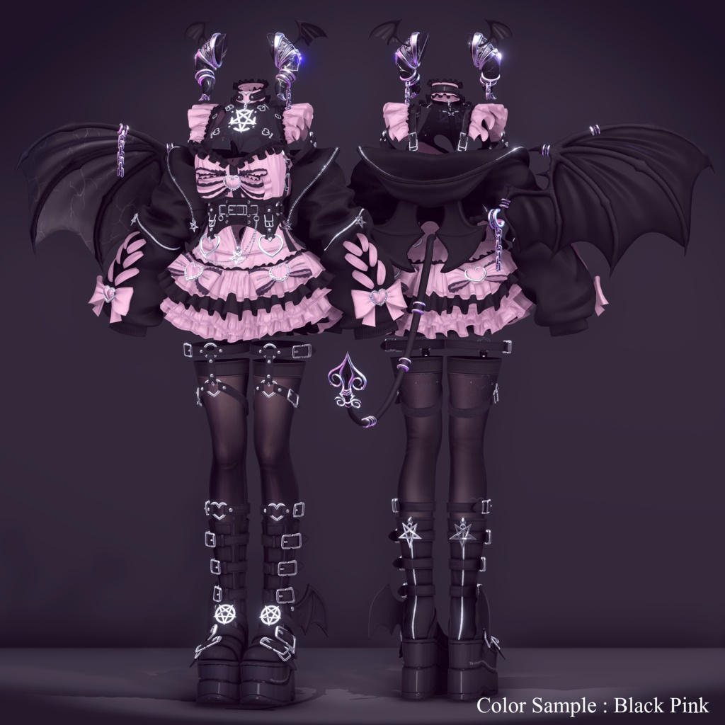 2024年第10弾『小悪魔サキュバス - リリス - 』Koakuma Succubus Lilith💜 EXTENSION CLOTHING xサキュバス酒場コラボ衣装