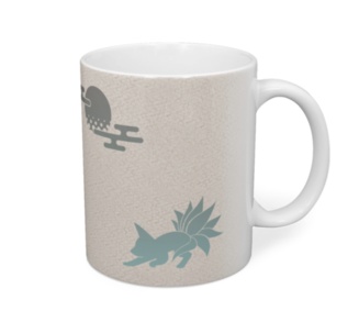 狐兄弟和風マグカップ「ゆ」&「あ」