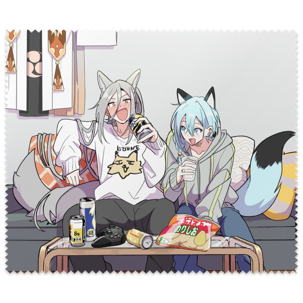 狐兄弟メガネ拭き