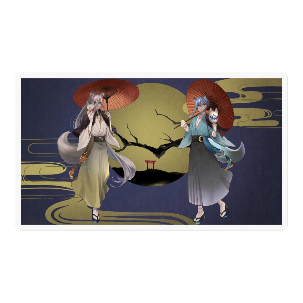 狐兄弟イラストステッカー(5+2種)