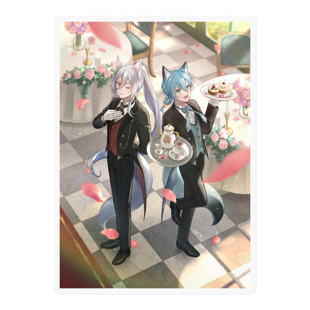 狐兄弟イラストステッカー(5+2種)