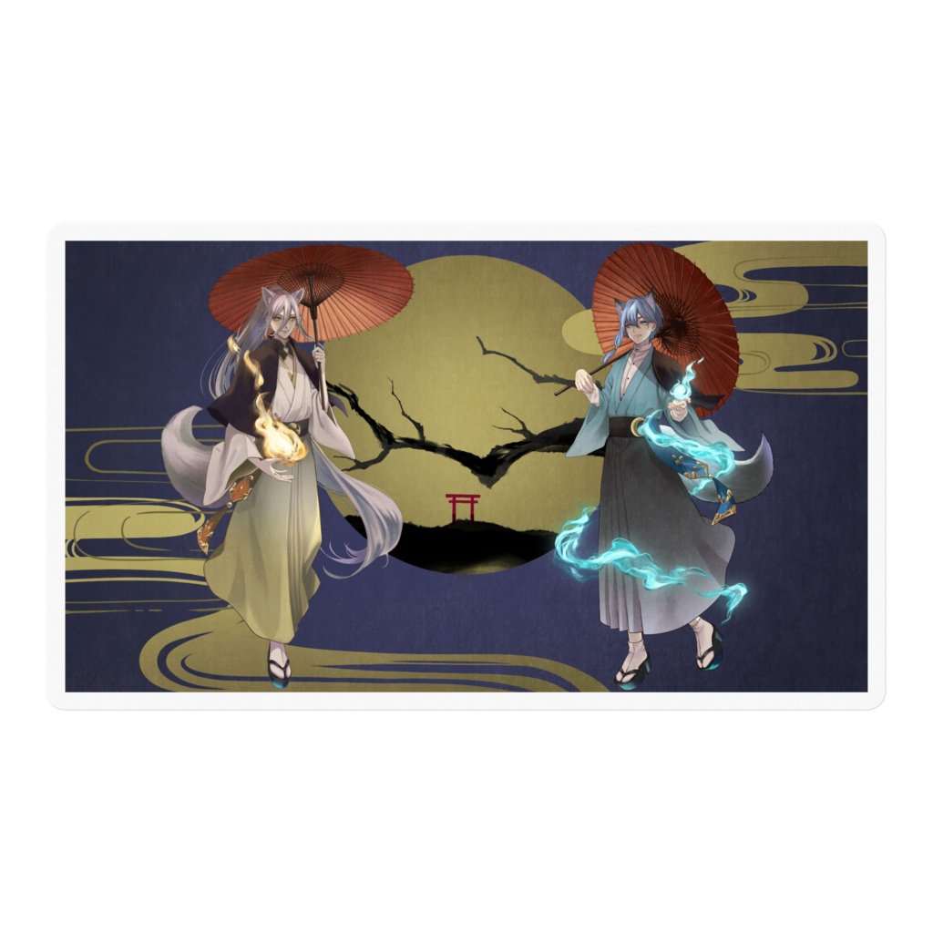 狐兄弟イラストステッカー(5+2種)