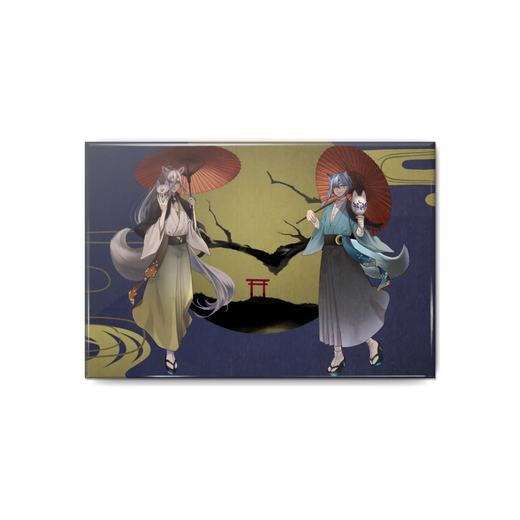 狐兄弟イラスト缶バッジ(4+1種)