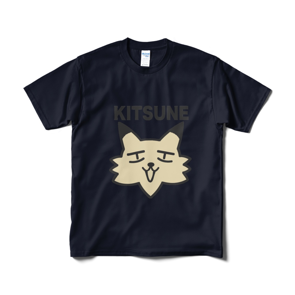 クソダサKITSUNE Tシャツ(ブラック・ネイビー)