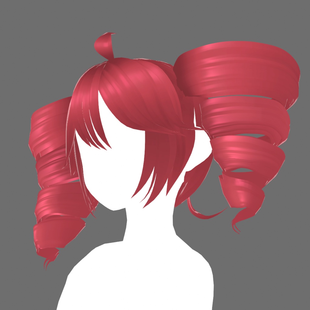 [Vroid][Twindrill for free}UTAU Kasane Teto hairstyle preset ...