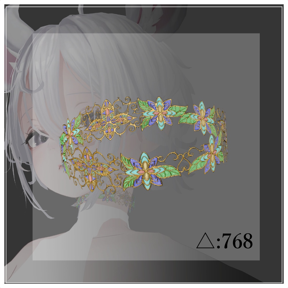 【VRChat】 -Stainedglass Choker-