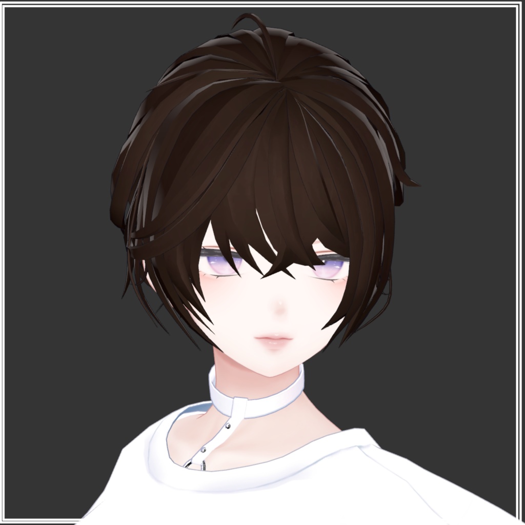 【VRChat】6アバター対応ShortHair