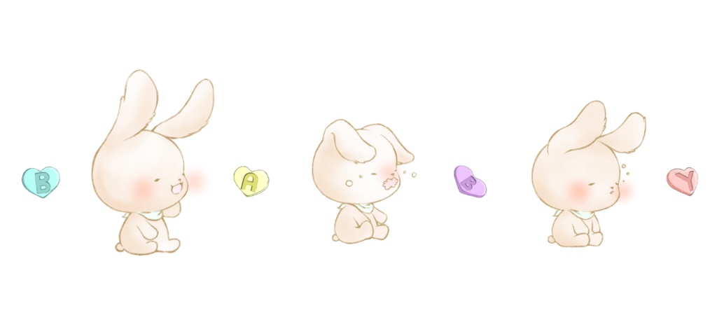 すくすくうさちゃん マステ