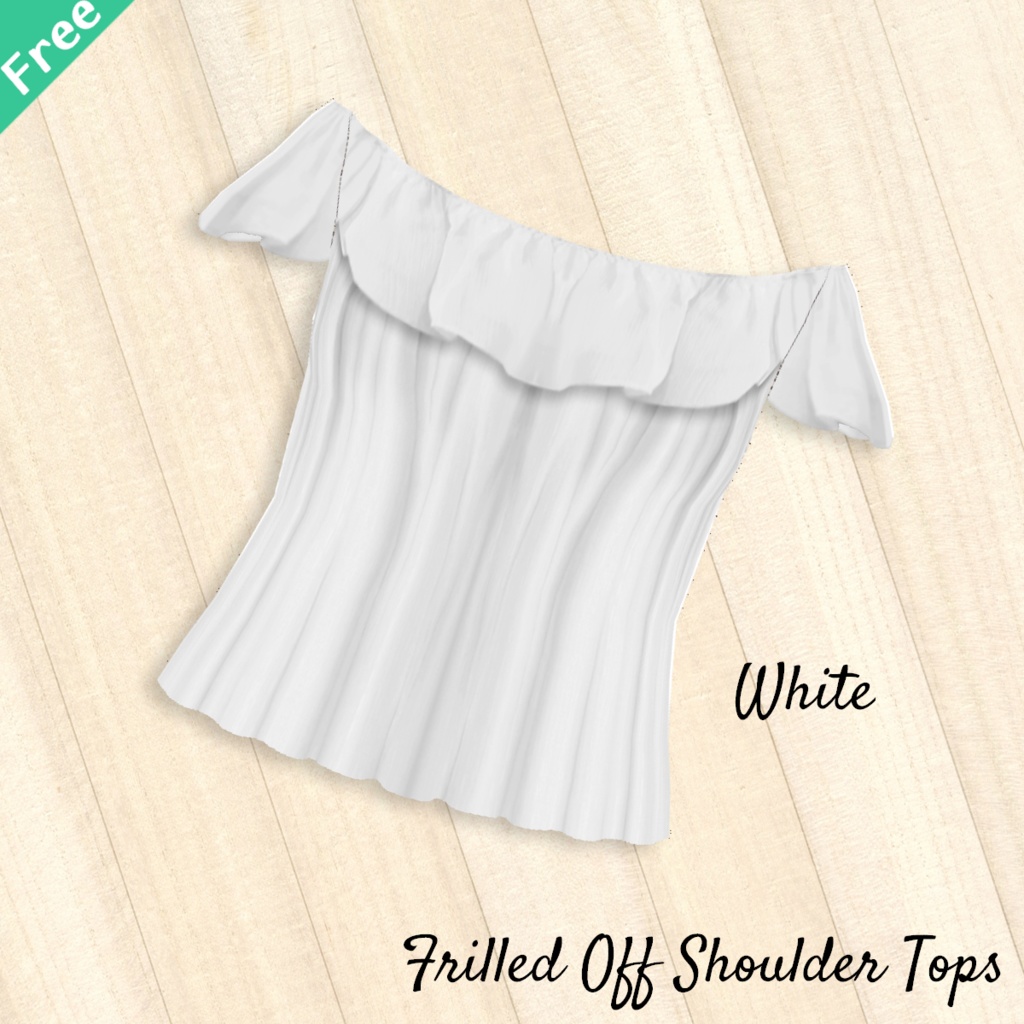 無料【VRoid】DenimSalopetteSkirt 3color デニムサロペットスカート【テクスチャ】