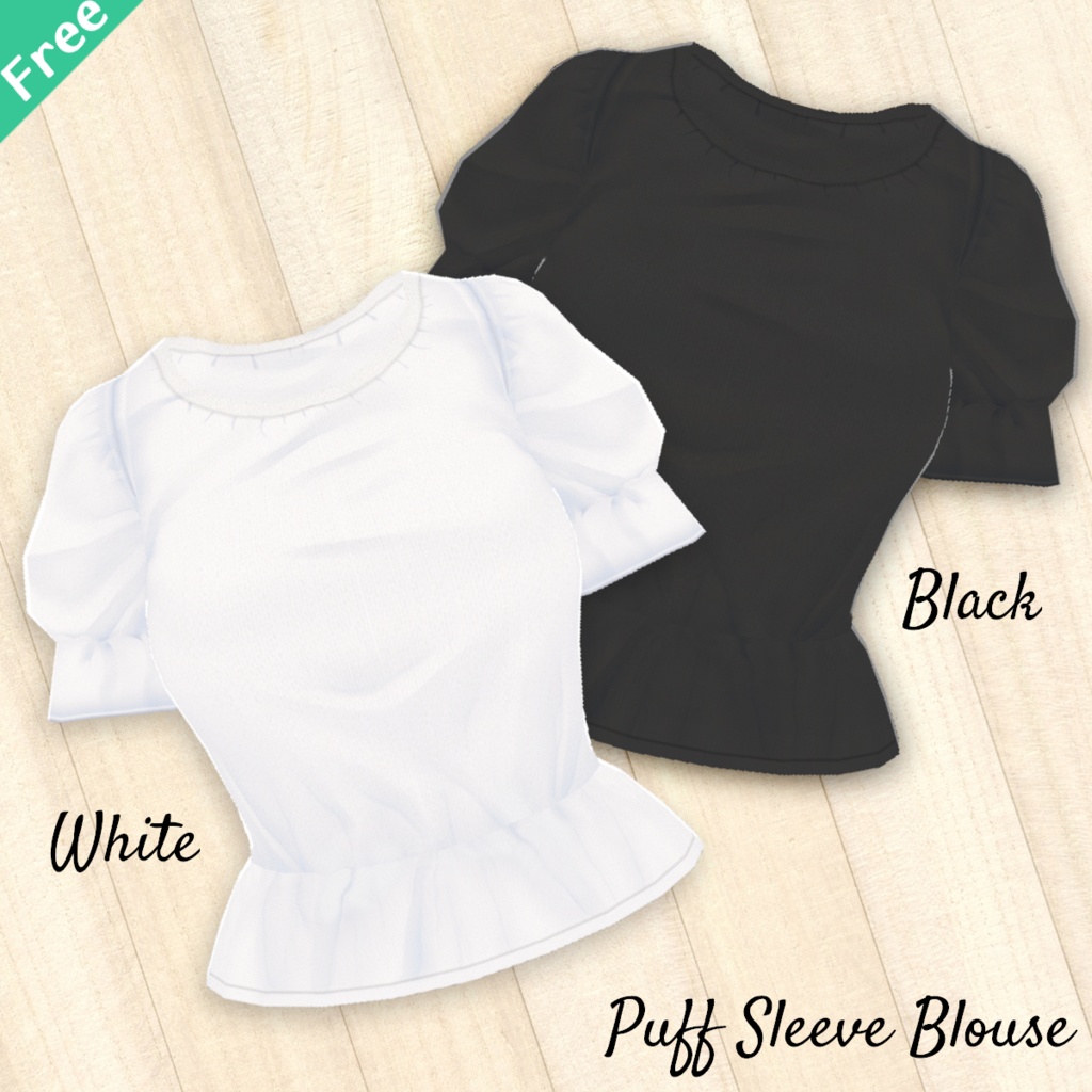 無料【VRoid】DenimBustier 3color デニムビスチェ【テクスチャ】Free