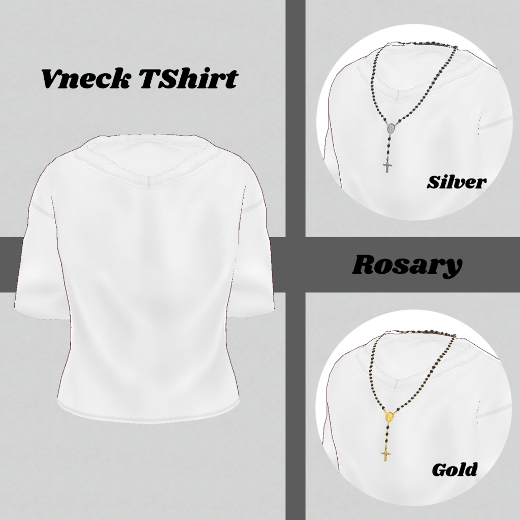 無料【VRoid】OpenCollarShirt 10color オープンカラーシャツ【テクスチャ】Free