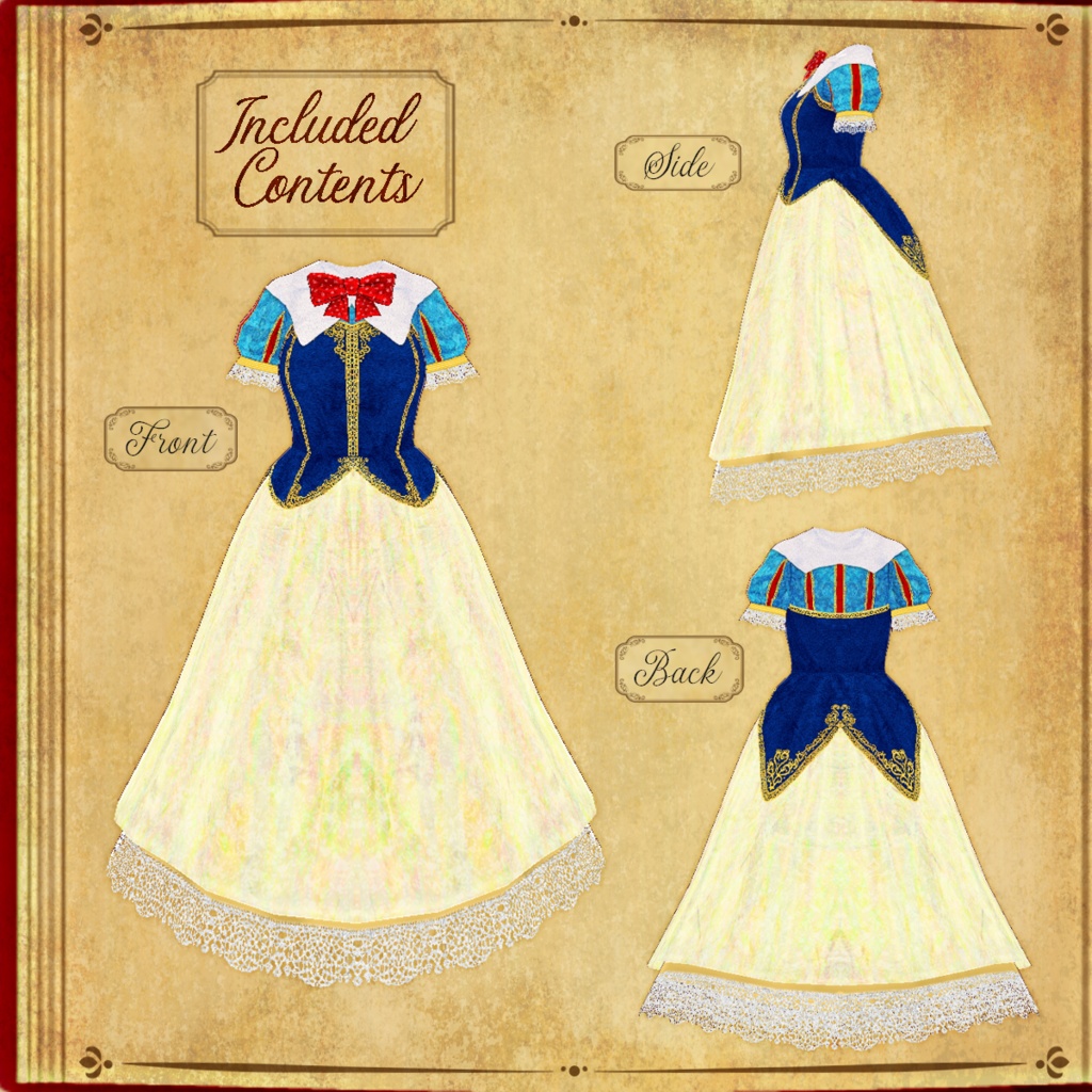 【VRoid】Snow White 白雪姫風【テクスチャ】