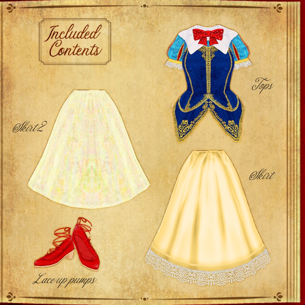 【VRoid】Snow White 白雪姫風【テクスチャ】