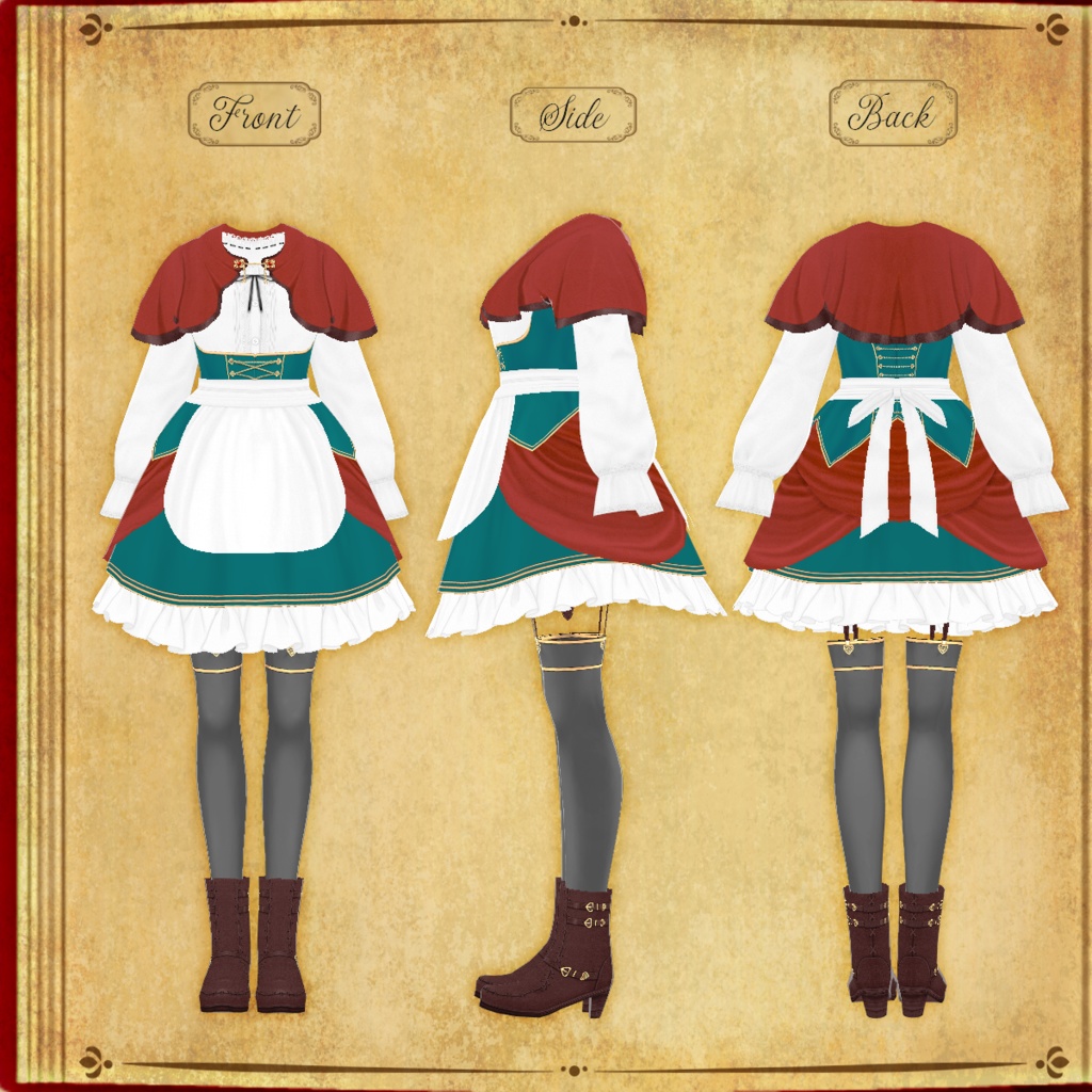 【VRoid】Hansel and Gretel『ヘンゼルとグレーテル風』【テクスチャ】