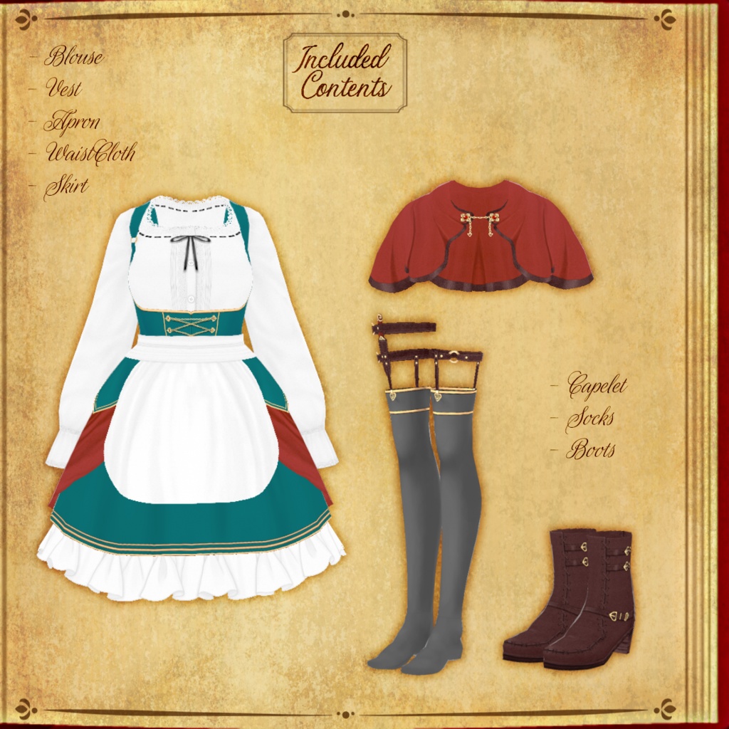 【VRoid】Hansel and Gretel『ヘンゼルとグレーテル風』【テクスチャ】