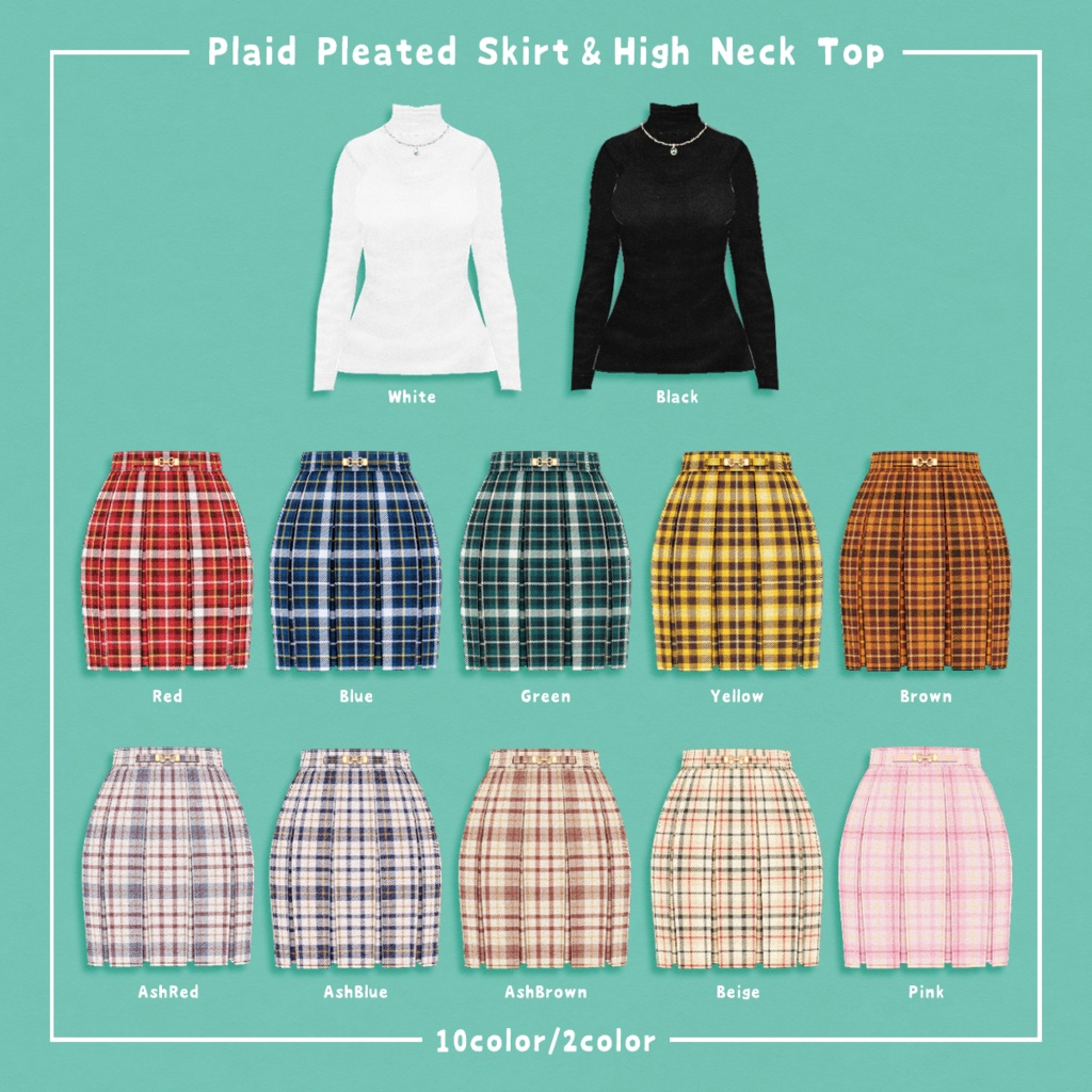 無料【VRoid】Feminine Co-OrdSet【テクスチャ】