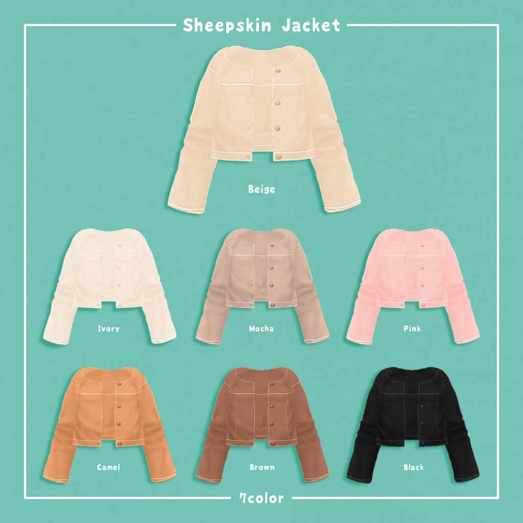 無料【VRoid】Feminine Co-OrdSet【テクスチャ】