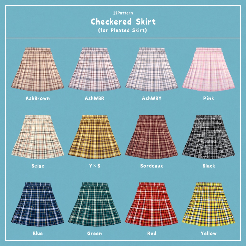 【VRoid】CoordinateSet / コーディネートセット【テクスチャ】