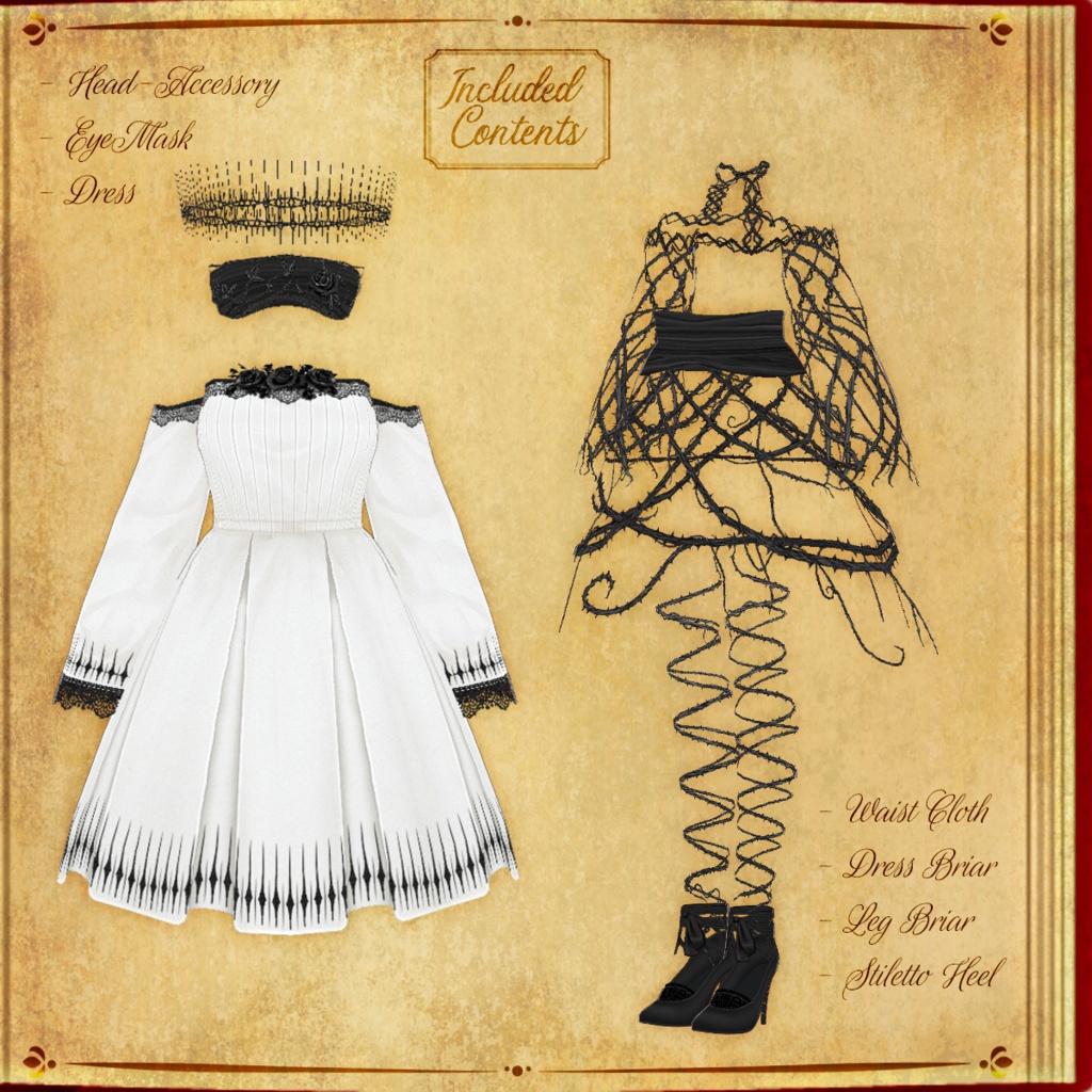 【VRoid】Briar-Rose『いばら姫』【テクスチャ】