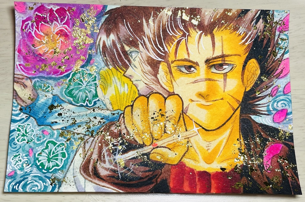 花鳥風月ポストカード 「天貴史 花」(複製)