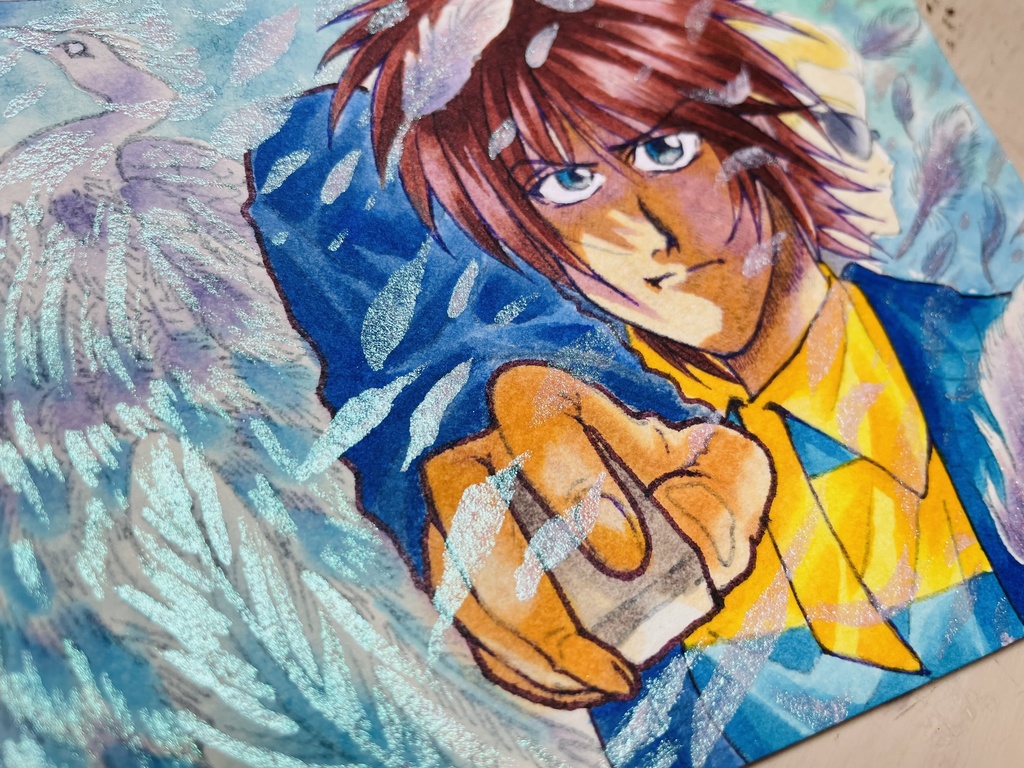 花鳥風月ポストカード「井川ひろゆき 鳥」原画