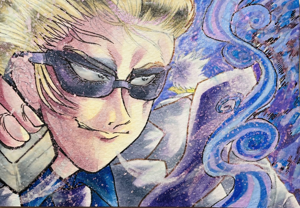 花鳥風月ポストカード「原田克美 風」原画