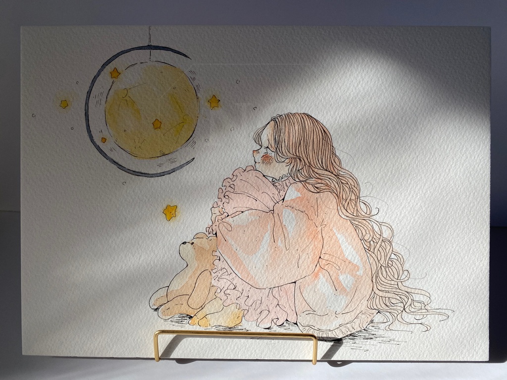 原画「やさしい月と」