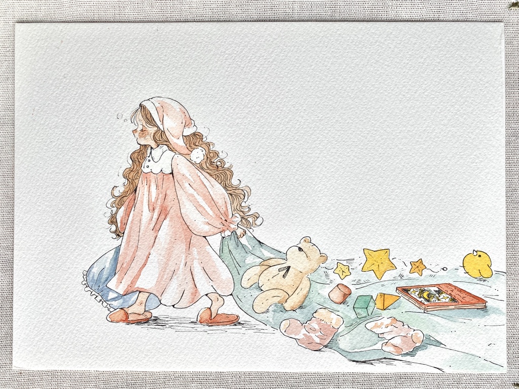 原画「おやすみのじかん」