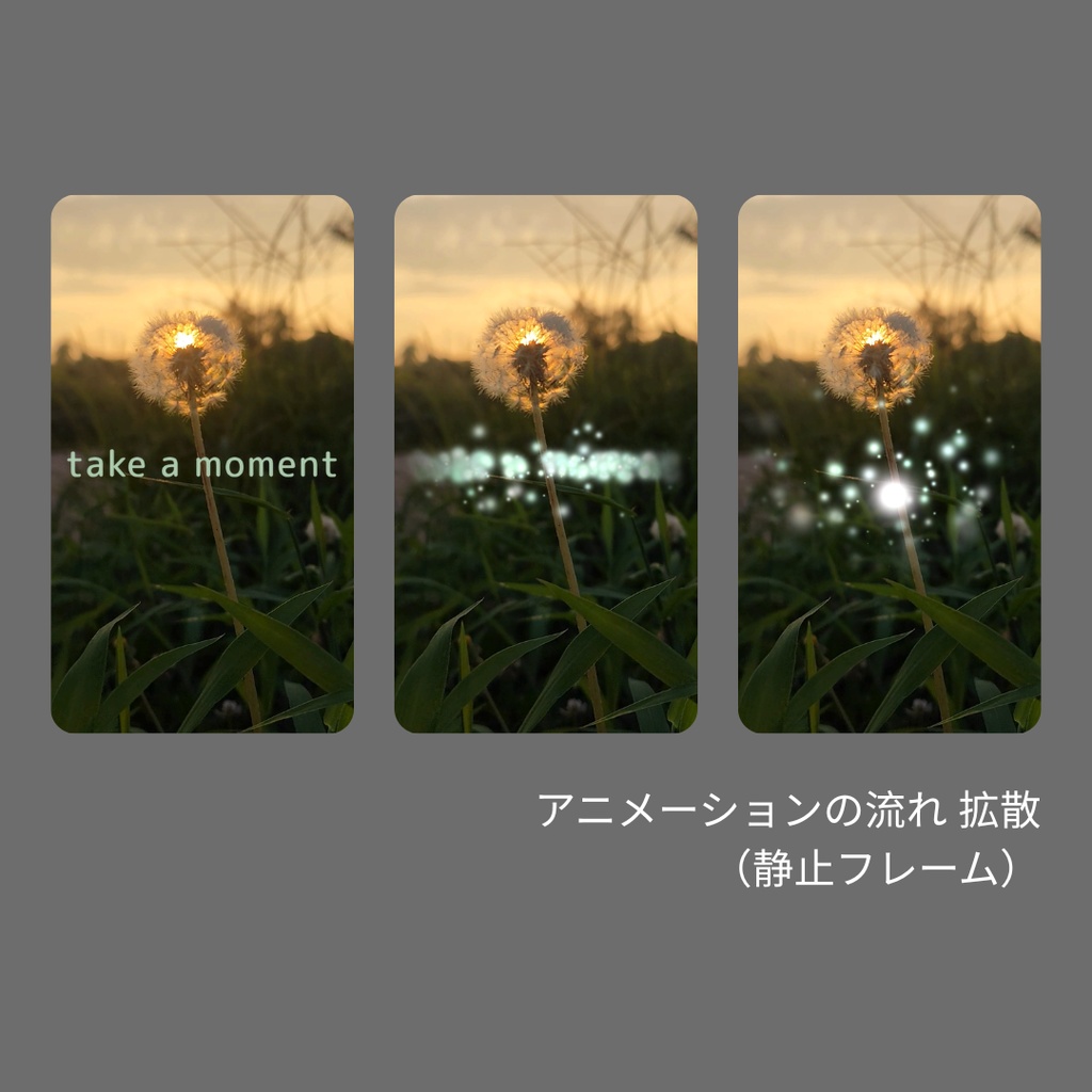 静かな一瞬を切り取る、英語フレーズのテキストアニメ素材集 Particle Gather Hook Text – Aesthetic Edition