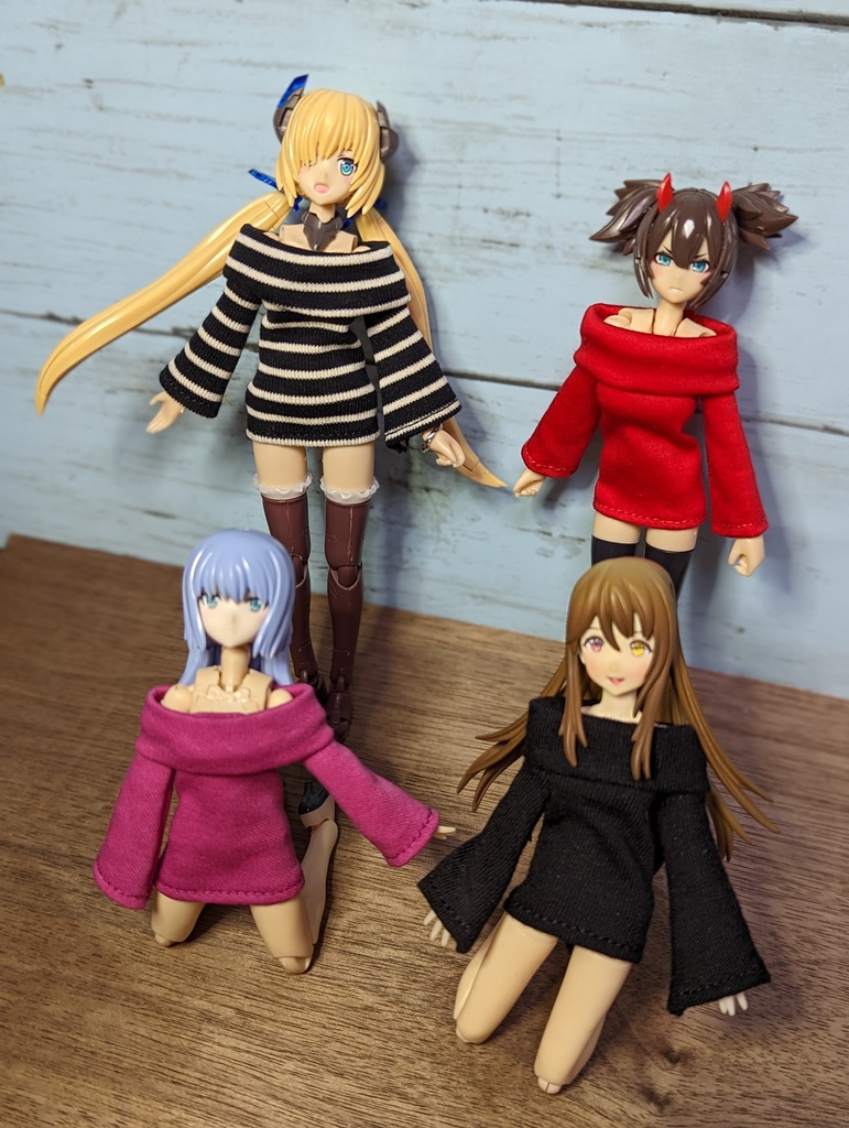 新色追加 ハンドメイド メガミデバイス 1/12 服 4wayワンピース