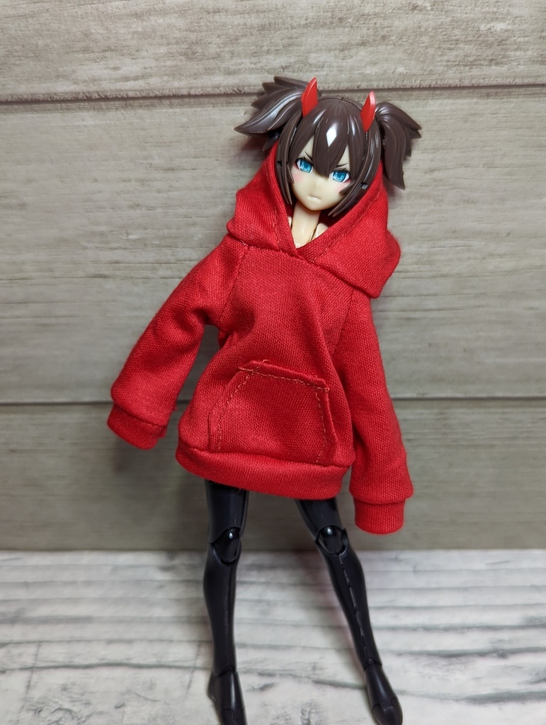 新作 メガミデバイス 1/12 服 パーカーワンピース パーカー