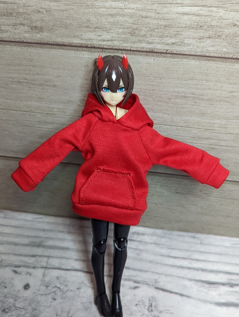 新作 メガミデバイス 1/12 服 パーカーワンピース パーカー