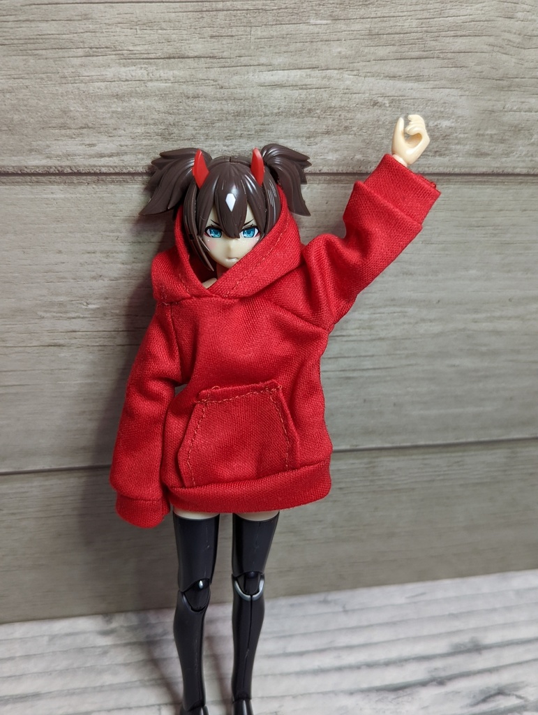 新作 メガミデバイス 1/12 服 パーカーワンピース パーカー