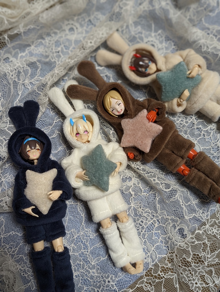 新作 うさ耳ルームウェア 美プラ プラモデル 服 美少女プラモデル