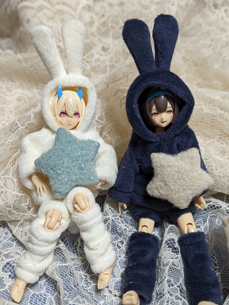 新作 うさ耳ルームウェア 美プラ プラモデル 服 美少女プラモデル