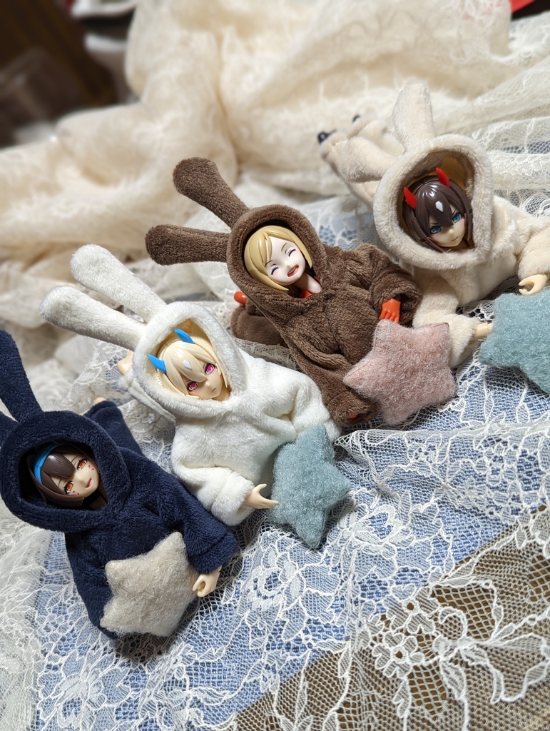 新作 うさ耳ルームウェア 美プラ プラモデル 服 美少女プラモデル